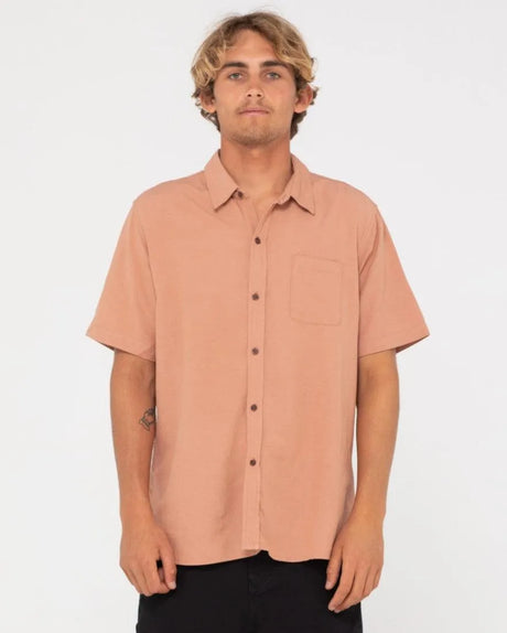 Overtone Short Sleeve Linen Shirt - Beachin Surf