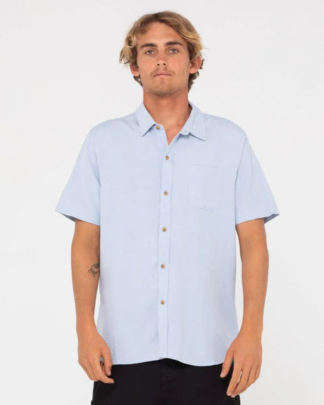 Overtone Short Sleeve Linen Shirt - Beachin Surf