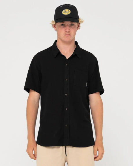 Overtone Short Sleeve Linen Shirt - Beachin Surf